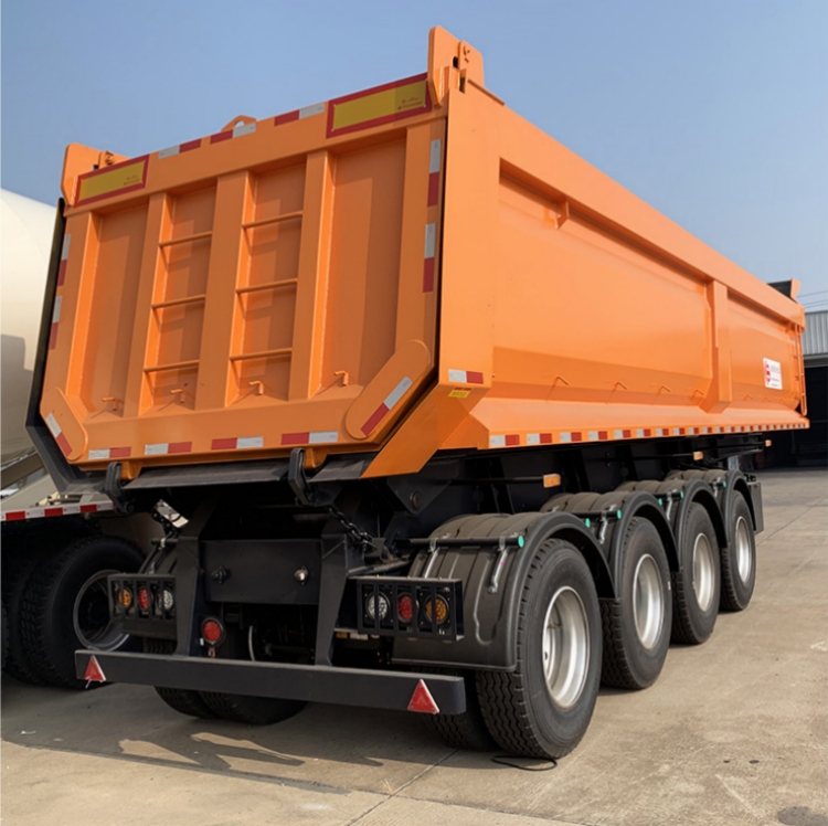 4 Axle 10 M Hydraulic Self-dumping Semi Trailer