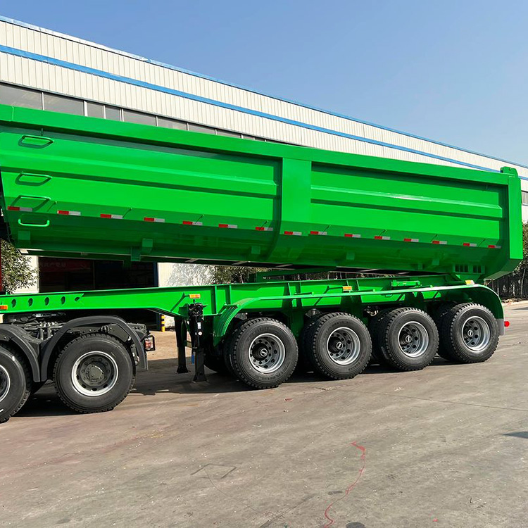 4 Axle 40 CBM Hydraulic Rear Dump Trailer
