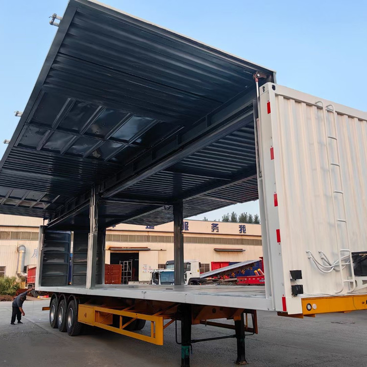 3 Axle Transport Semi Box Truck Trailer