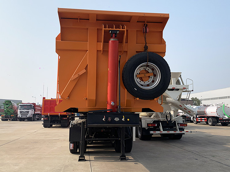 Semi dump trailer