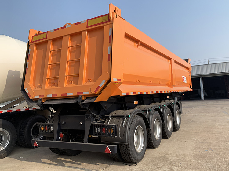 Dump semi trailer