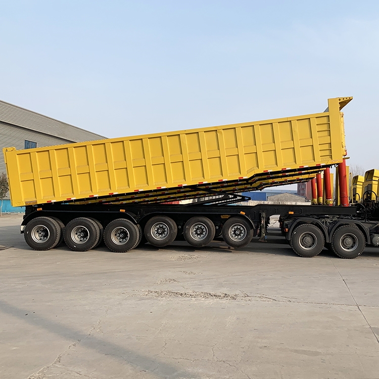 6 Axle 100T Hydraulic Dump Semi Trailer
