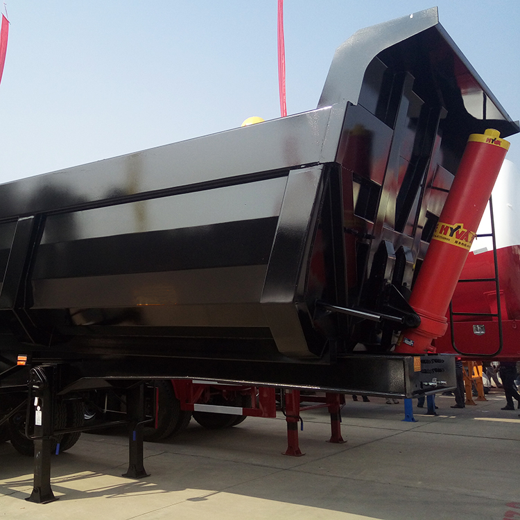 Tri Axle 60 Tons End Tipping Semi Trailer