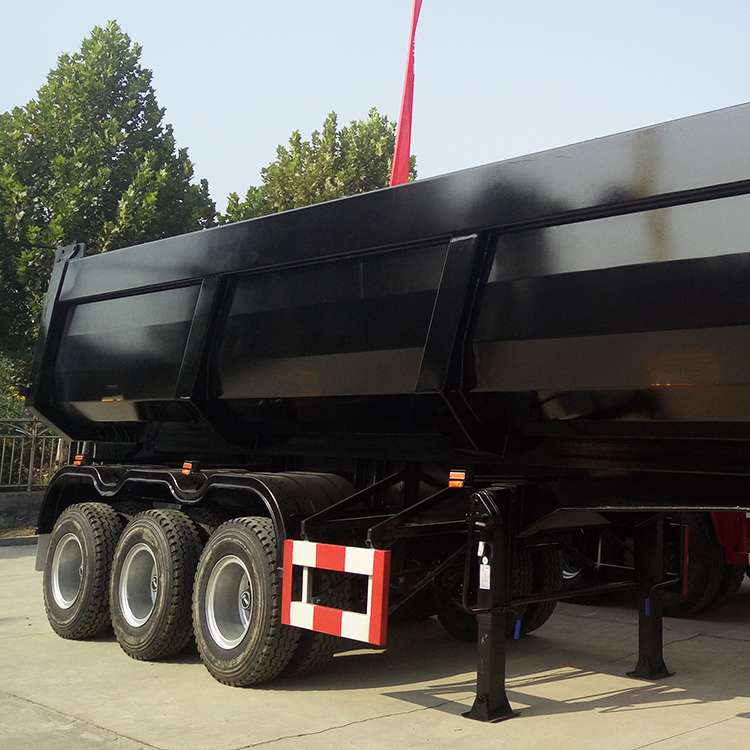 Tri Axle 60 Tons End Tipping Semi Trailer