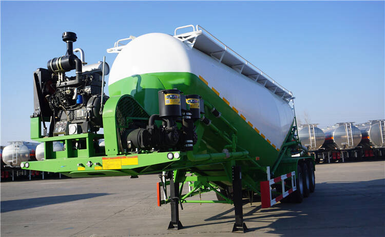 3 Axles 45CBM Transport Bulk Cement Semi Trailer