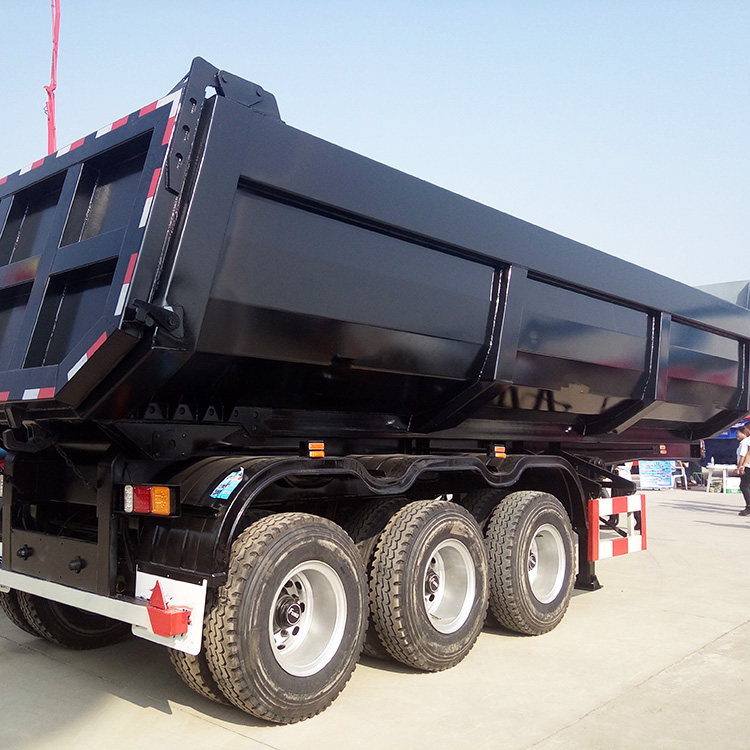 Tri Axle 60 Tons End Tipping Semi Trailer