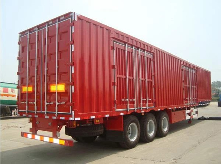 3 Axles 60T Side Curtain Guardrail Semi Trailer