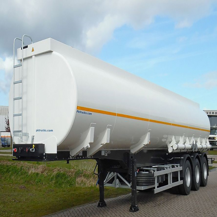 3 Axles Carbon Steel Chemical Tank Truck Trailer