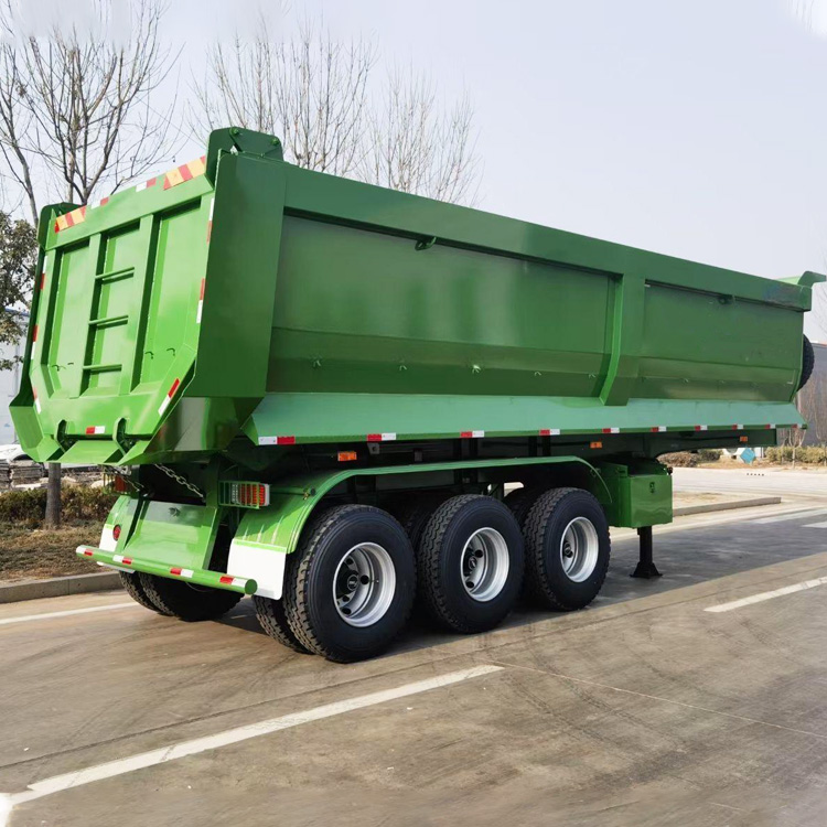 Three Axles 30 Cbm End Tipper Semi Trailer