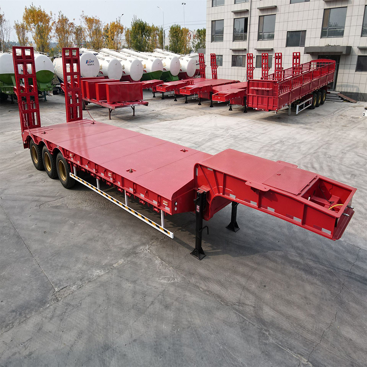 Three Wire Six Axle Hydraulic Low Bed Trailer