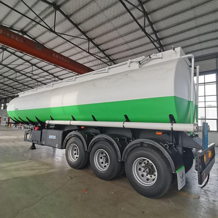 3 Axles Carbon Steel Cargo Transport Tanker Trailer