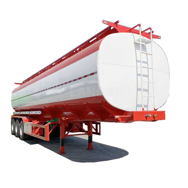 3 Axles 45000 Liter Oil Tank Truck Semi Trailer
