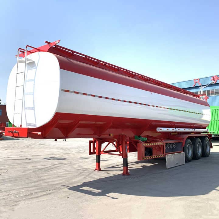 3 Axles 45000 Liter Oil Tank Truck Semi Trailer