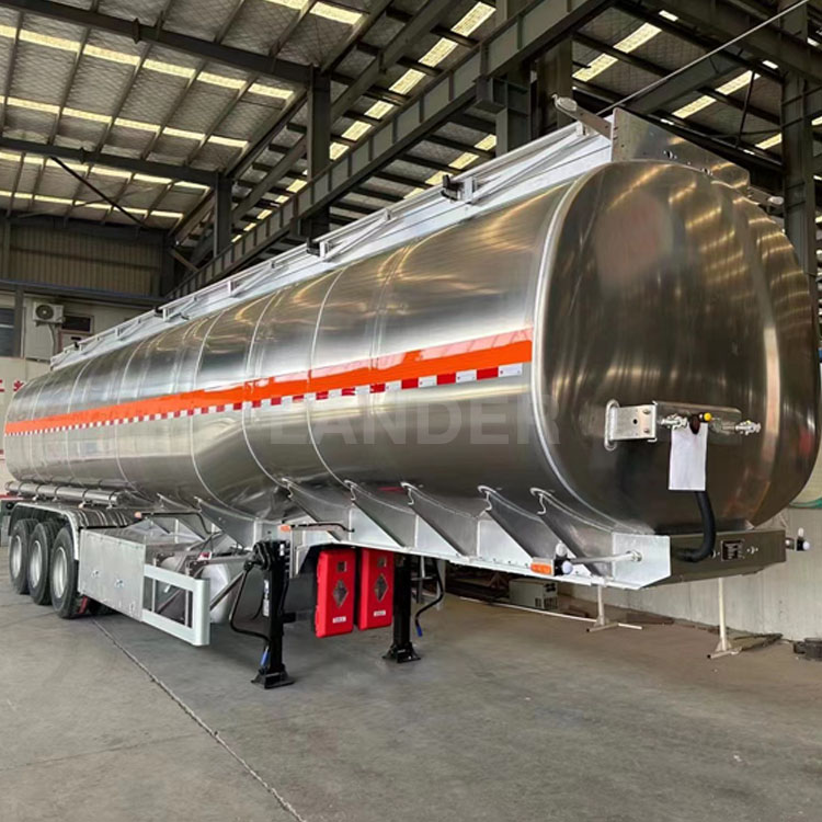 45000 Liter Aluminum Alloy 5 Compartment Fuel Tank Trailer