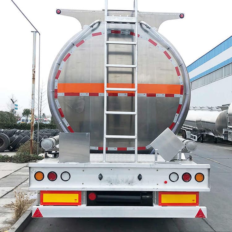 45000 Liter Aluminum Alloy 5 Compartment Fuel Tank Trailer