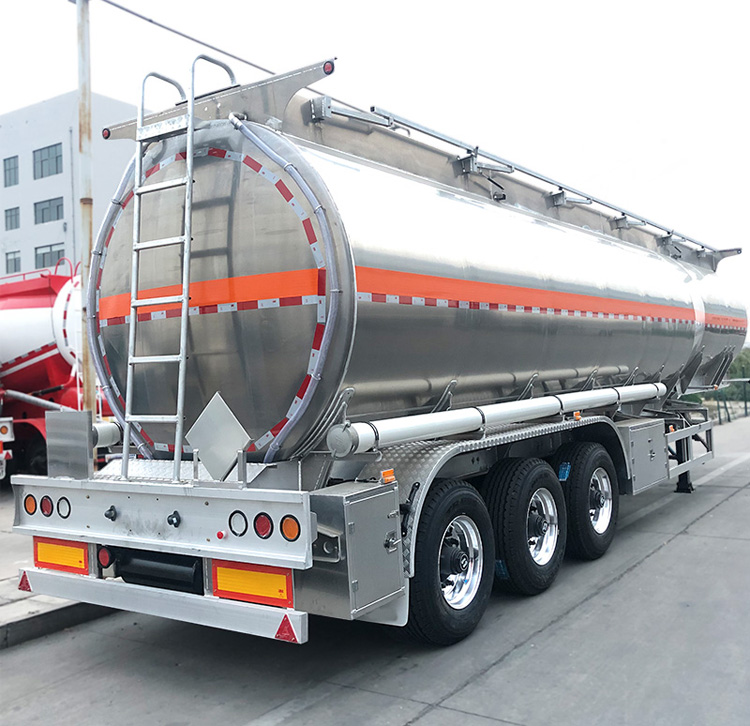 45000 Liter Aluminum Alloy 5 Compartment Fuel Tank Trailer