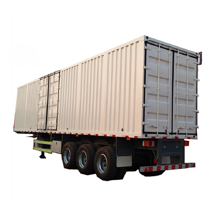 3 Axles 60T Side Van Box Curtain Rail Transport Trailer