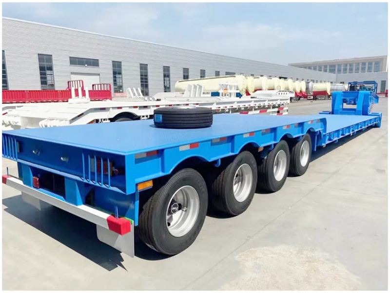 4 Axles 120 Ton Removable Gooseneck Lowbed Trailer