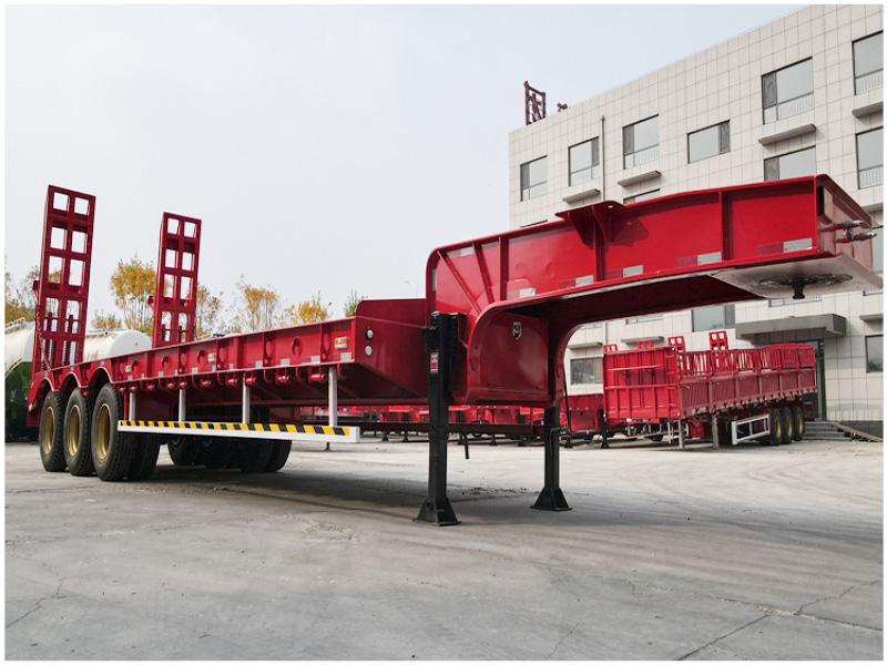 Three Wire Six Axle Hydraulic Low Bed Trailer