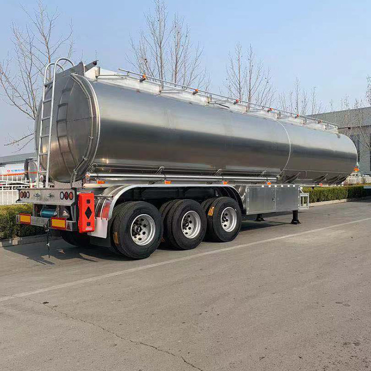 Aluminum Alloy 60000 Liter Fuel Tanker Trailer