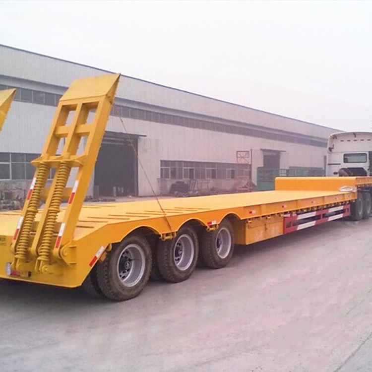4 Line 8 Axle Low Bed Transport Semi Trailer