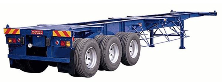 3 axle container semi trailer