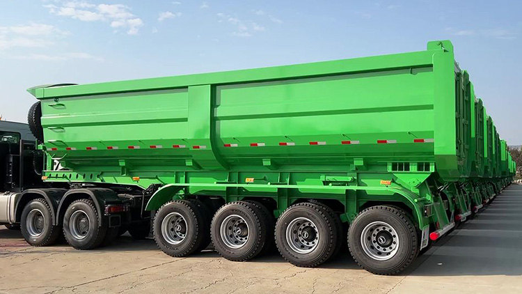 4 axle rear dump trailer