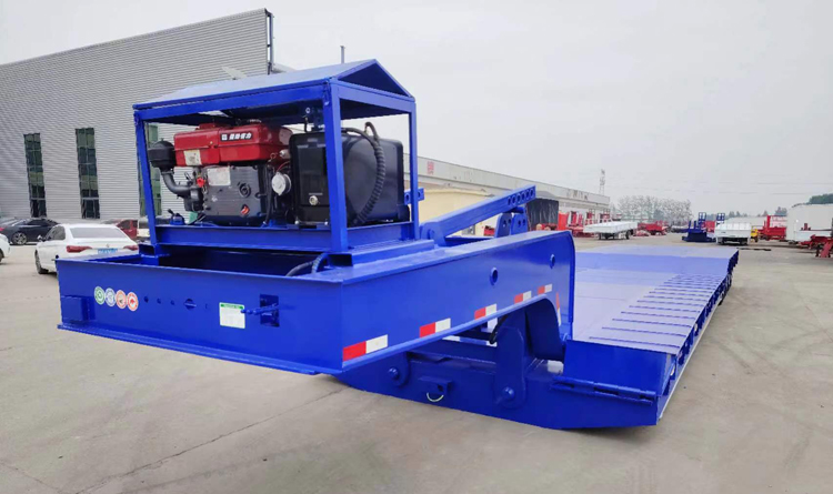 120 ton lowbed truck trailer
