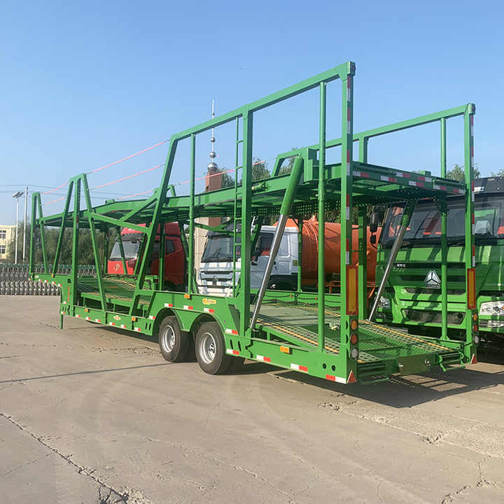 2 Axle 6 Position Car Transport Semi Trailer