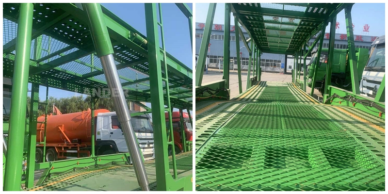 Semi car carrier trailer