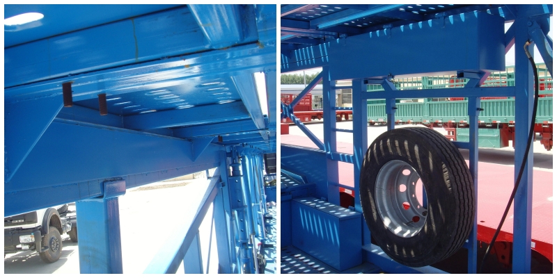 Carrier for car semi trailer