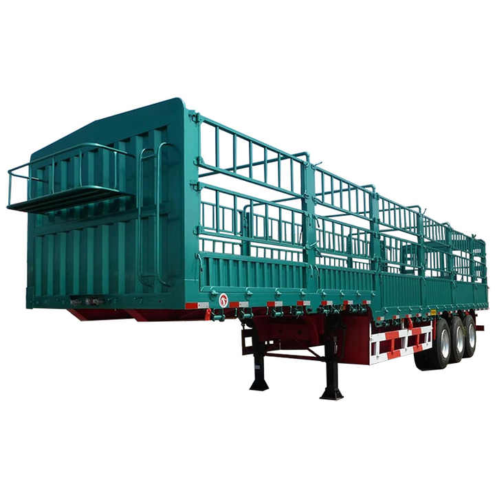 3 Axles 60T Livestock Fence Trailer