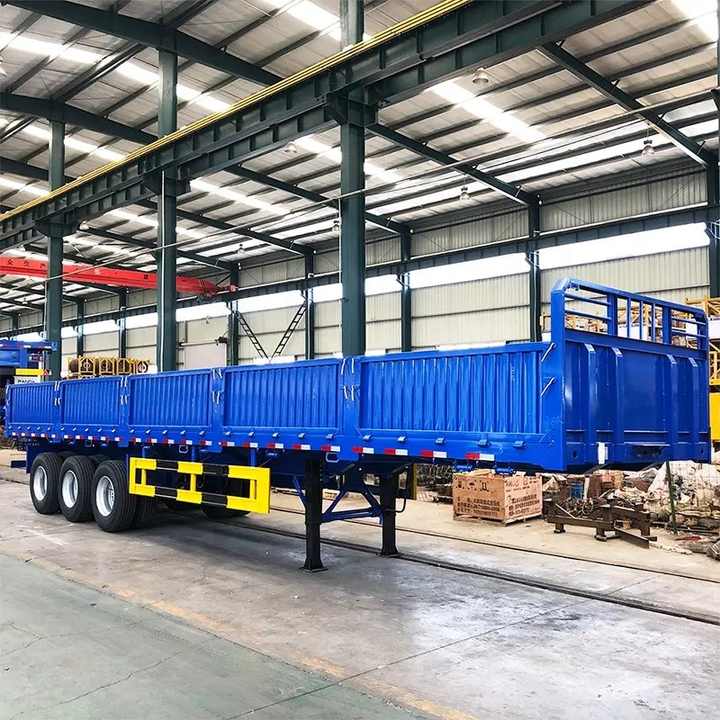 80 Tons 3 Axle Steel Chassis Cargo Grain Transport Trailer