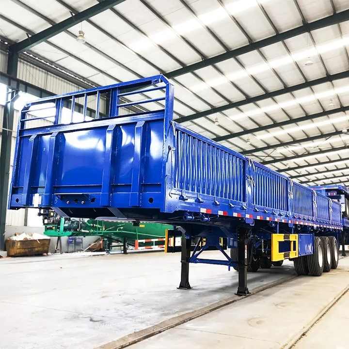 80 Tons 3 Axle Steel Chassis Cargo Grain Transport Trailer