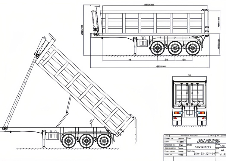 70 ton dump trailer