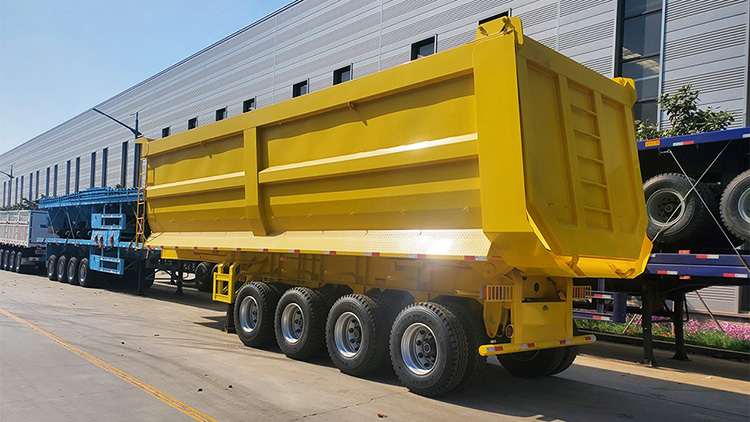 U shape tipper semi trailer