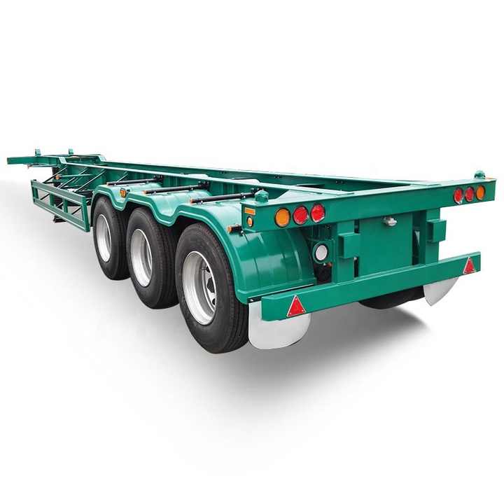 3 Axle 40ft Container Skeletal Semi Trailer