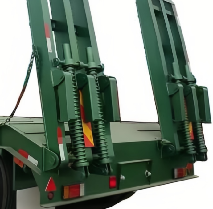 Low loader semi trailer
