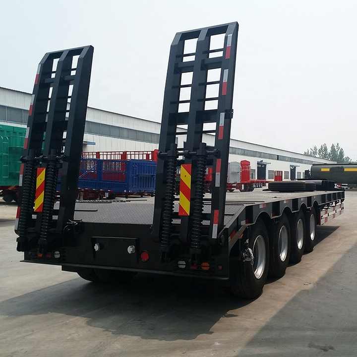 Folding Gooseneck 4 Axle 6 Ton Lowboy Trailers