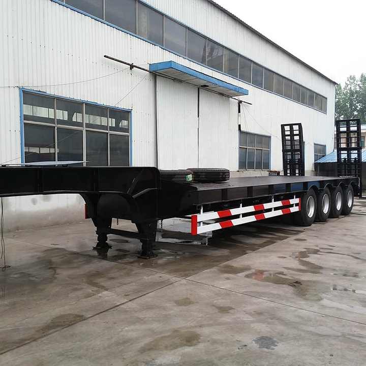 Folding Gooseneck 4 Axle 6 Ton Lowboy Trailers