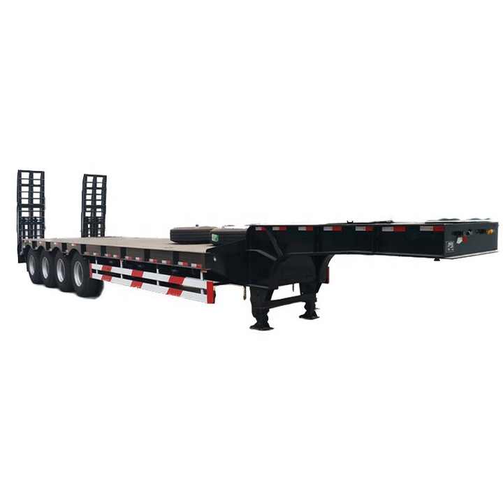 Folding Gooseneck 4 Axle 6 Ton Lowboy Trailers