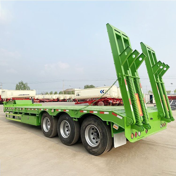 3 Axle 60 Tons Lowbed Semi Trailer