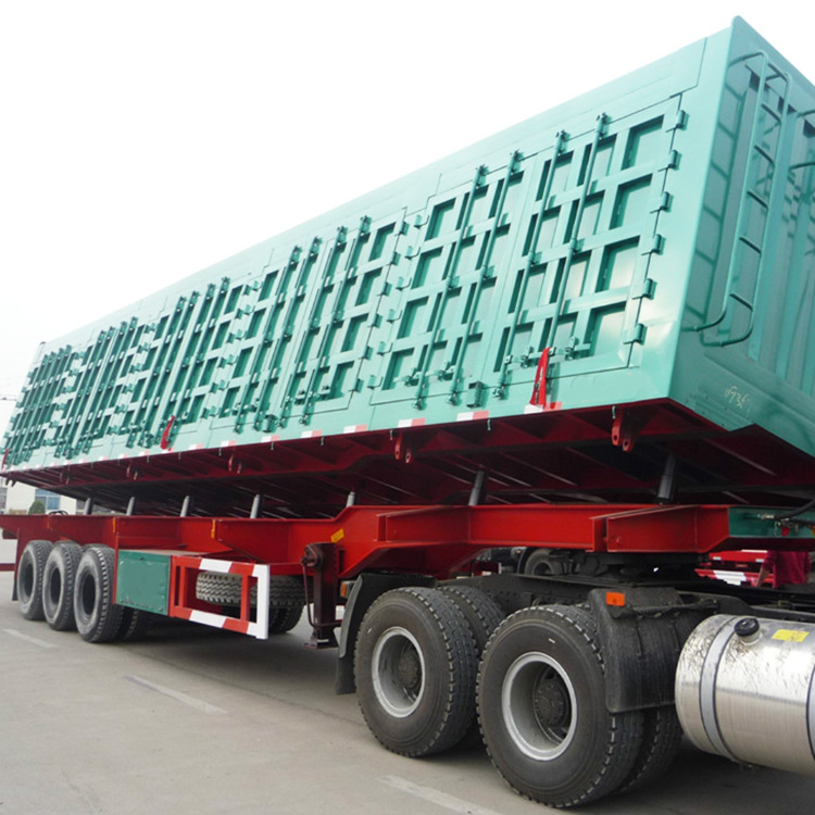 4 Axle 80T Hydraulic Self Dumping Semi Trailer