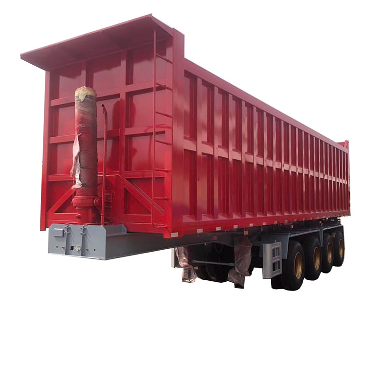 4 Axles 45 Cubic Meters Dump Truck Semi Trailers