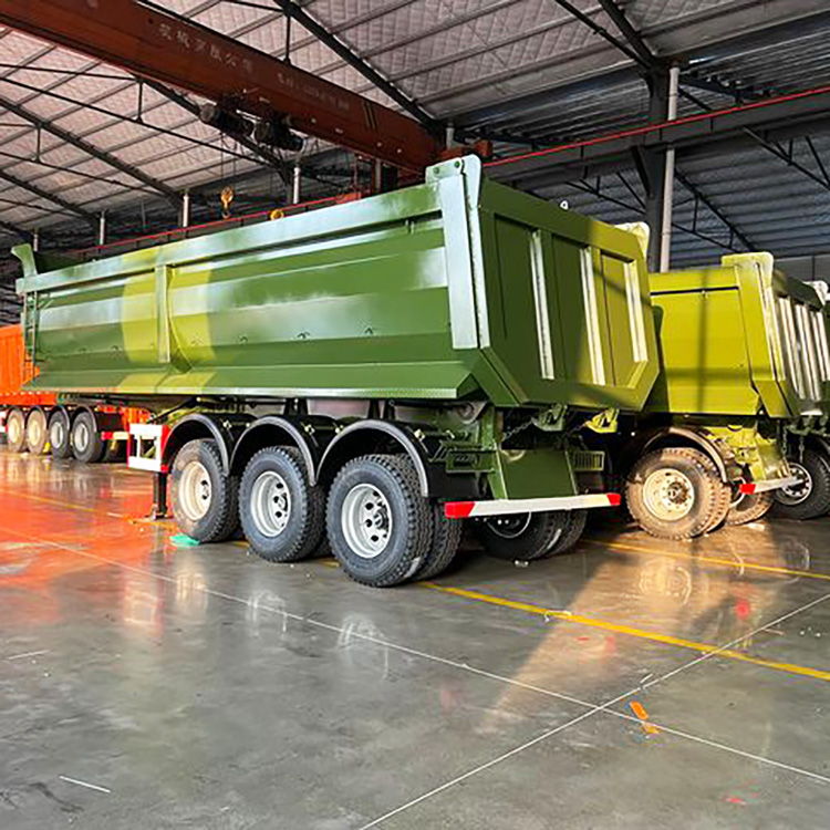 4 Axle U Shape 70T Tipper Semi Trailer