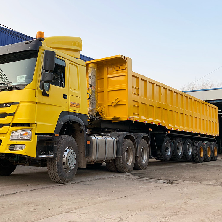 6 Axle 100T Hydraulic Dump Semi Trailer