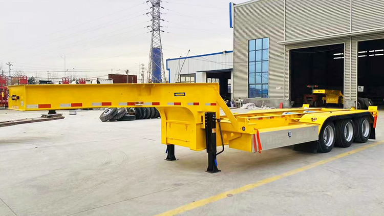 3 axles platform semitrailer