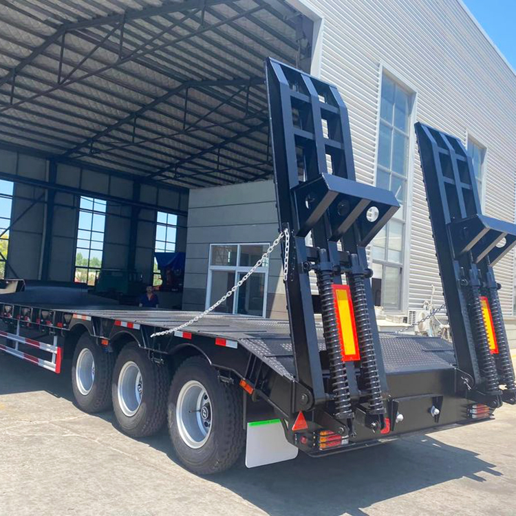 Excavator Low Bed Loader Semi Trailer
