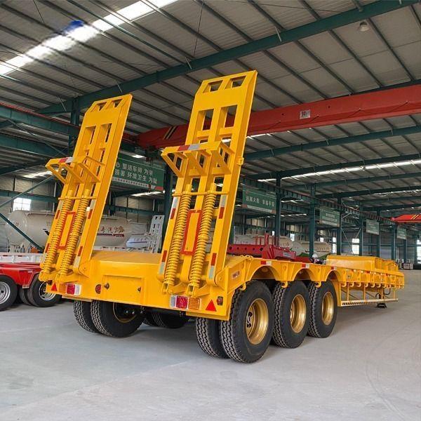 Excavator Low Bed Loader Semi Trailer