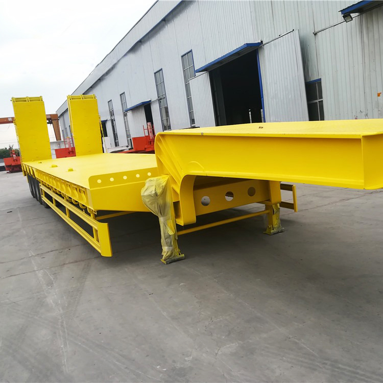 Folding Gooseneck 4 Axle 6 Ton Lowboy Trailers